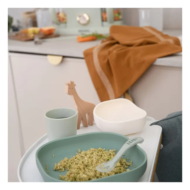 Coffret repas en silicone | Sauge