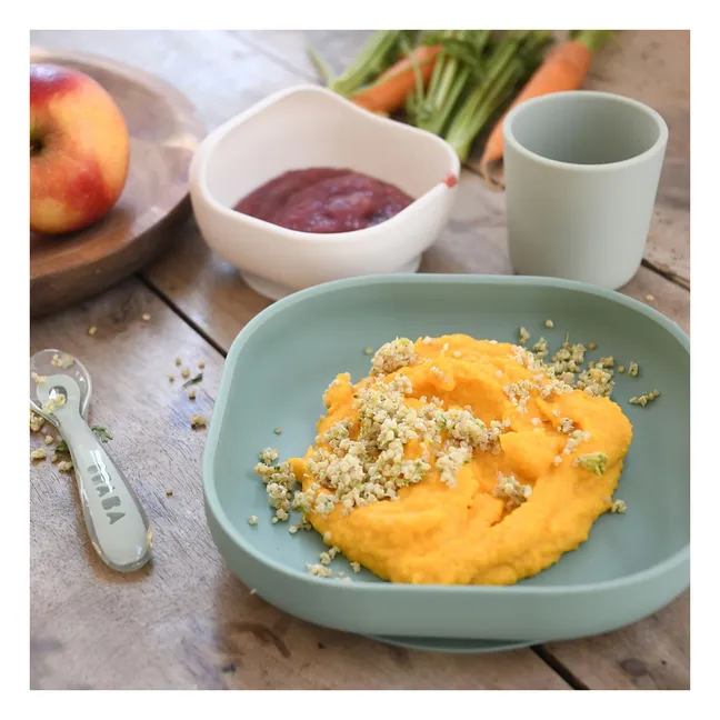 Coffret repas en silicone | Sauge