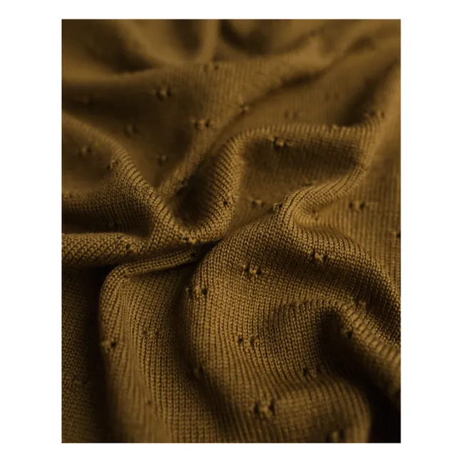 Bibi Merino Wool Blanket | Mustard