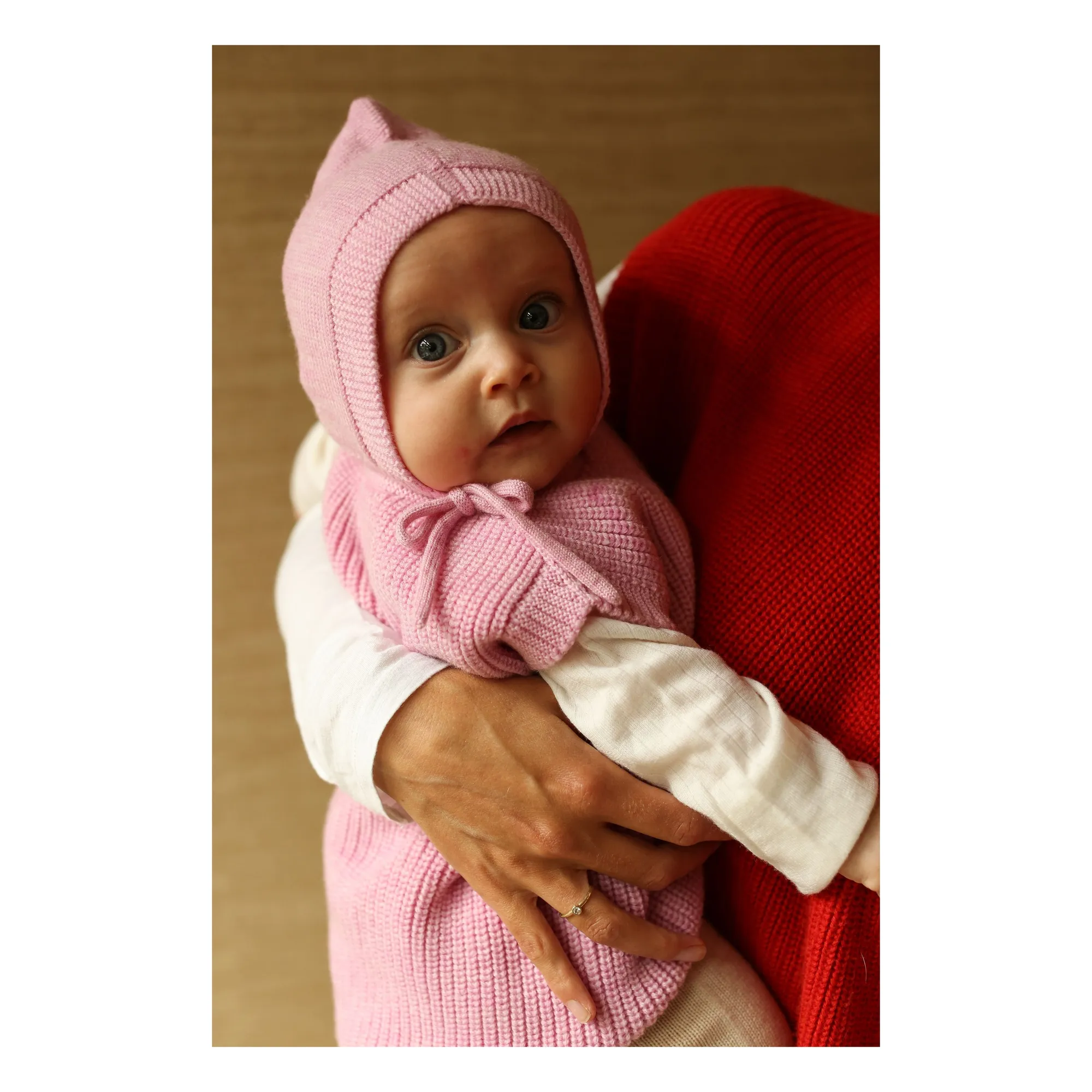 Hvid Pink Béguin Isidor Merino Wool