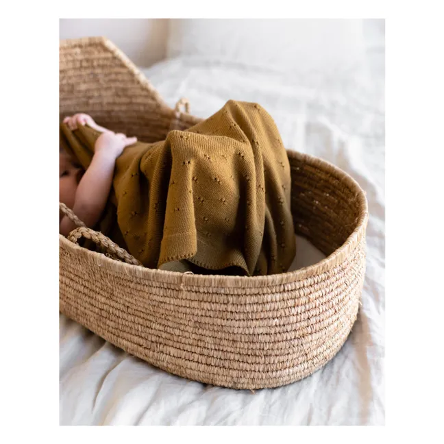 Bibi Merino Wool Blanket | Mustard