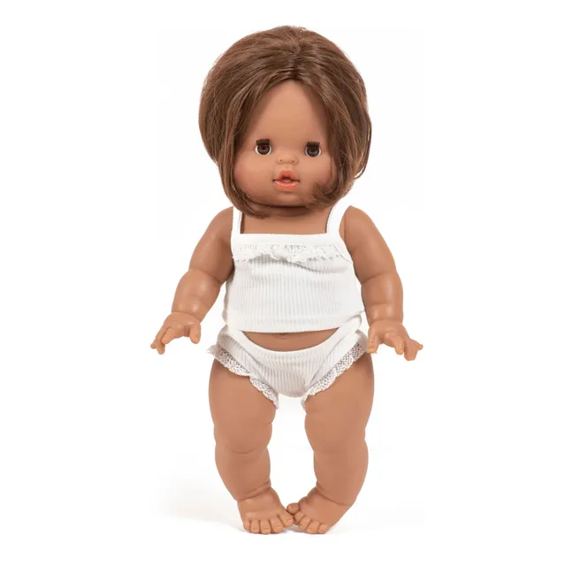 Leopoldine doll in ribbed knit set