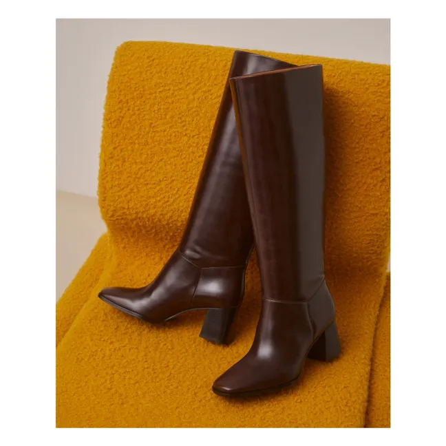 Stiefel n°109 Leder | Ebenholz