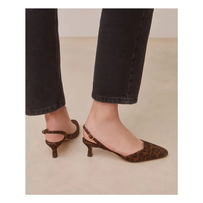 Zapatos de salón n°411 Piel estampada | Leopardo