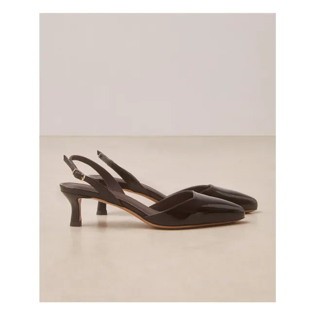 Scarpe da corte n°411 Pelle verniciata | Marrone