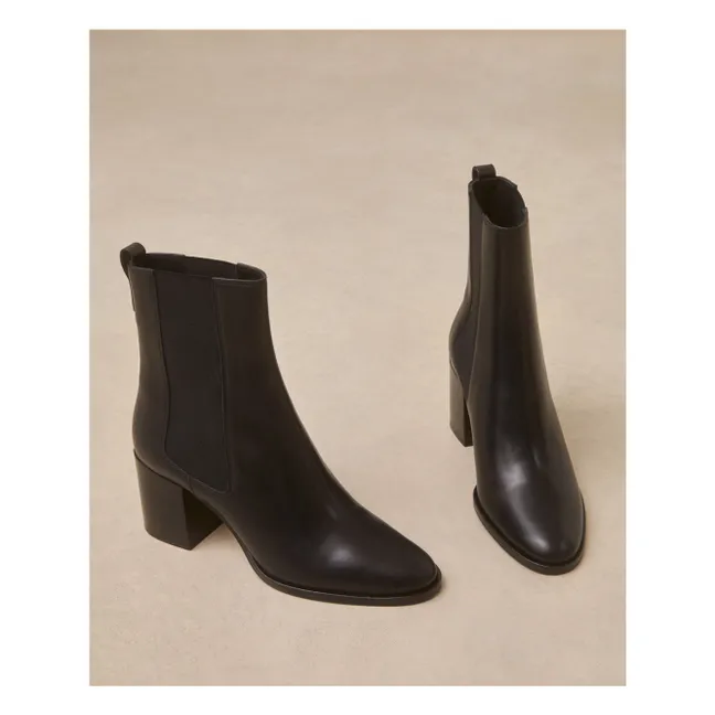 Boots n°663 Leather | Black