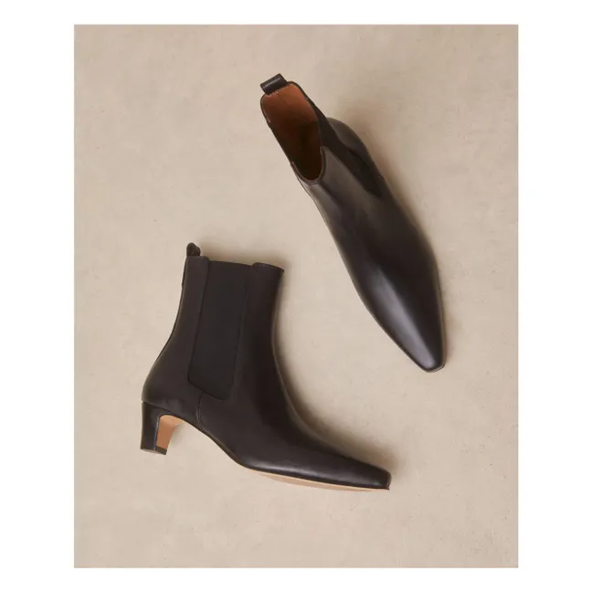 Stiefeletten n°525 Leder | Schwarz