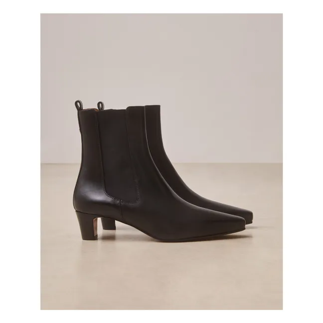 Stiefeletten n°525 Leder | Schwarz