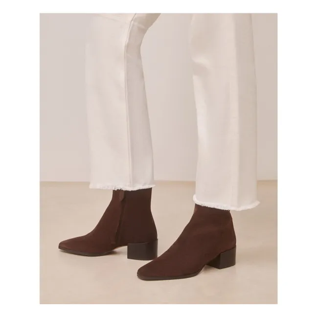Bottines n°406 Suède | Marron