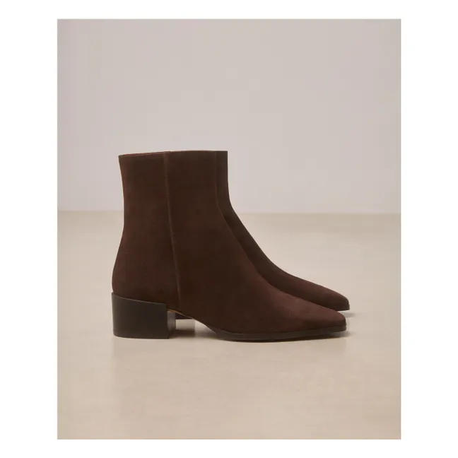 Bottines n°406 Suède | Marron