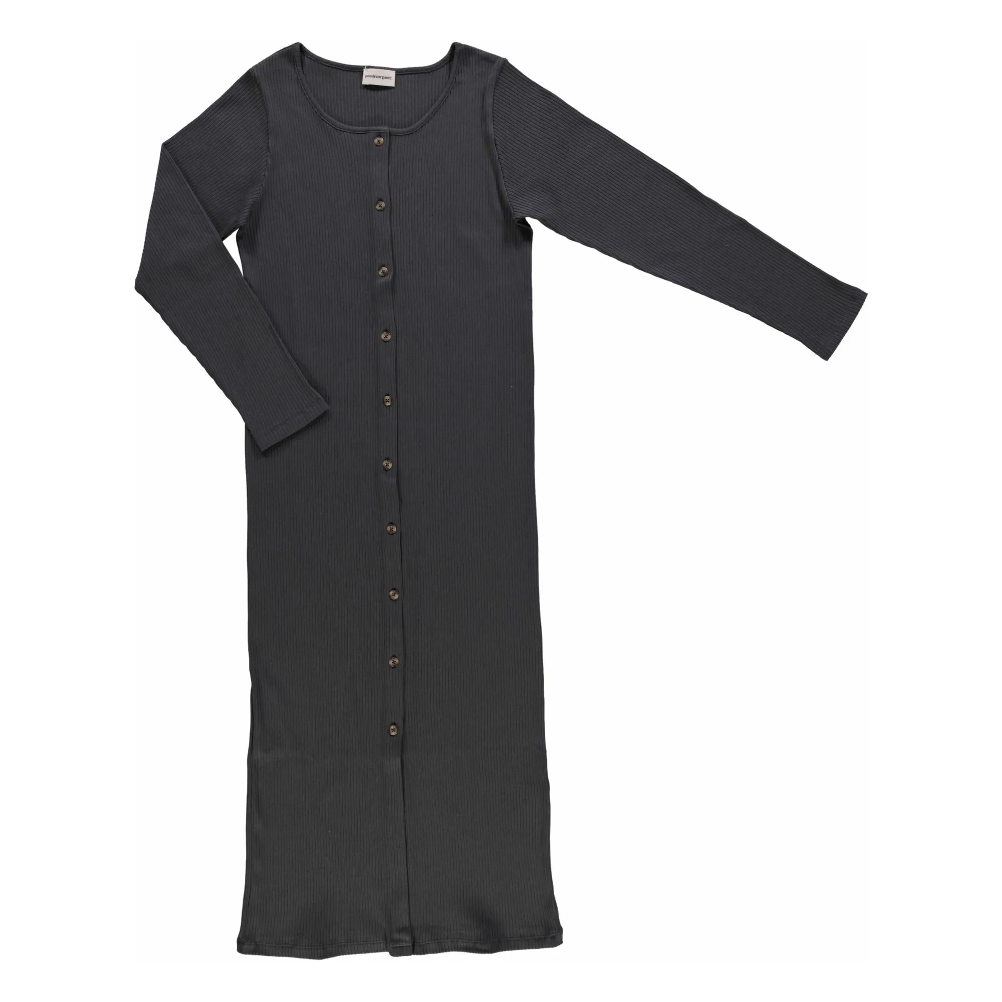 Poudre Organic Women's Black Alcathéa Ribbed Dress - Collection