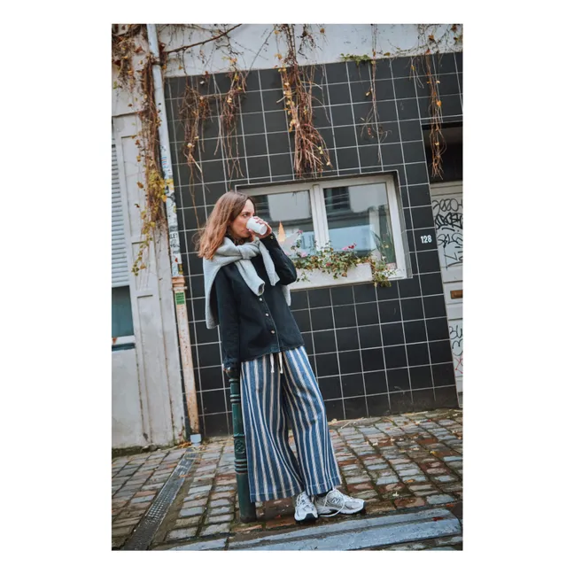 Jeans Santal Gestreift Bio-Baumwolle - Damenkollektion | Blau