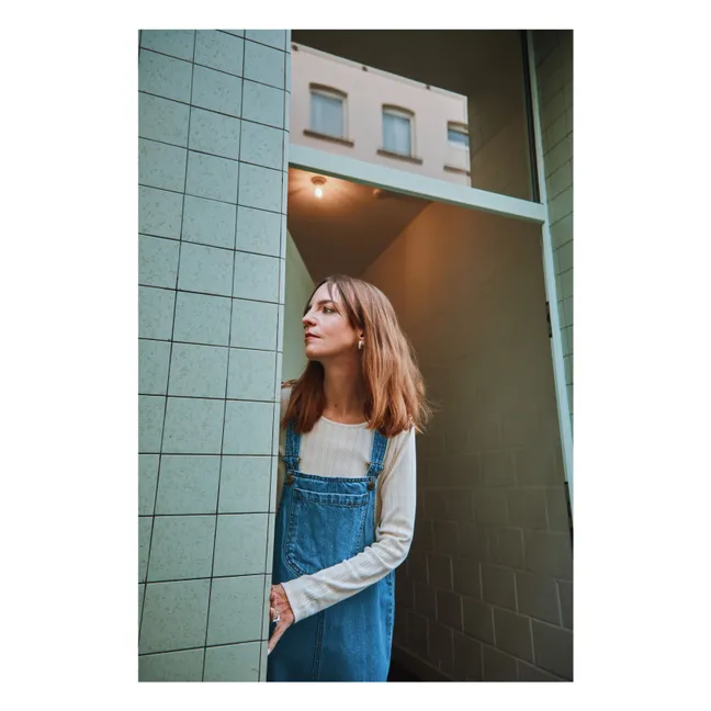 Eglantine T-Shirt Gerippt Pointelle - Damenkollektion | Seidenfarben