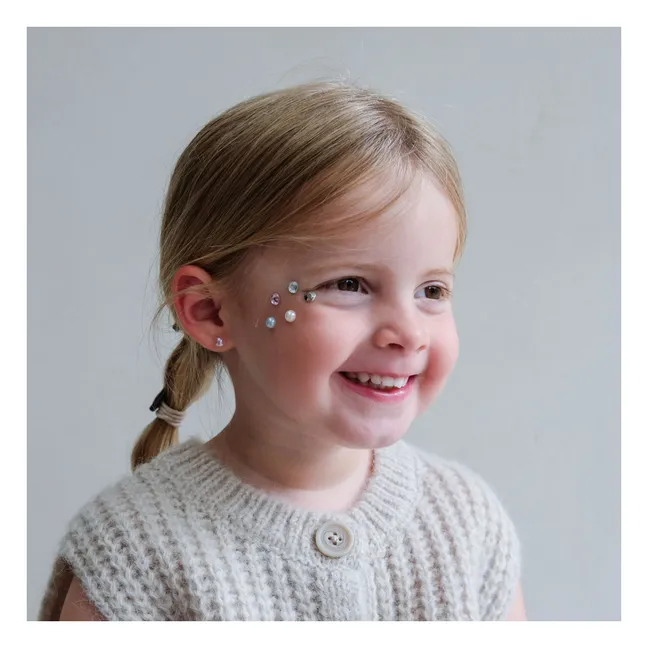 Perles d'oreilles autocollantes | Rose