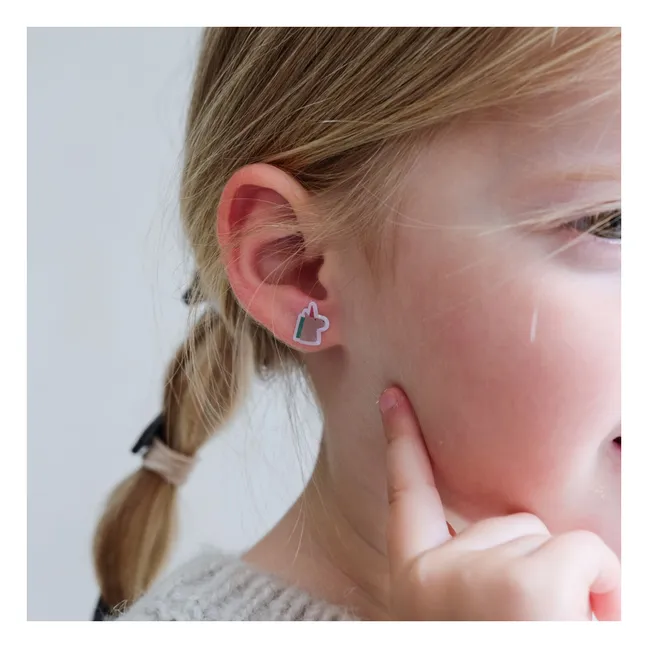 Boucles d'oreilles autocollantes | Rose