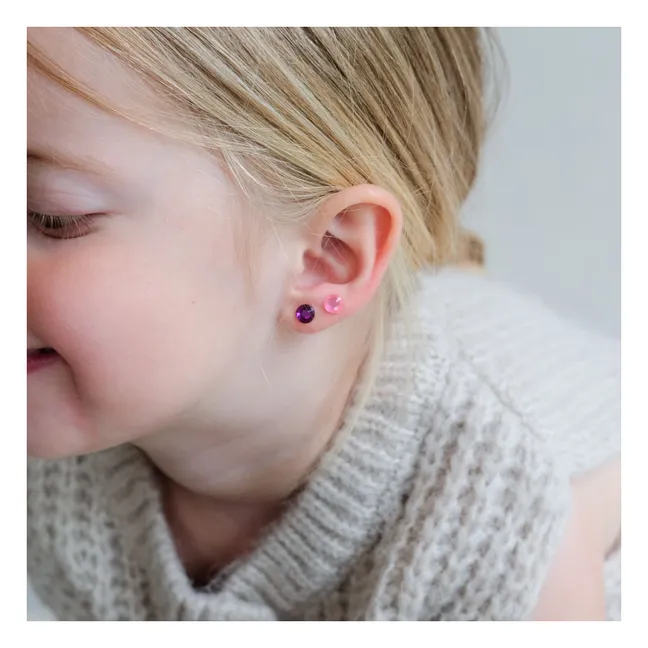 Perles d'oreilles autocollantes | Bleu