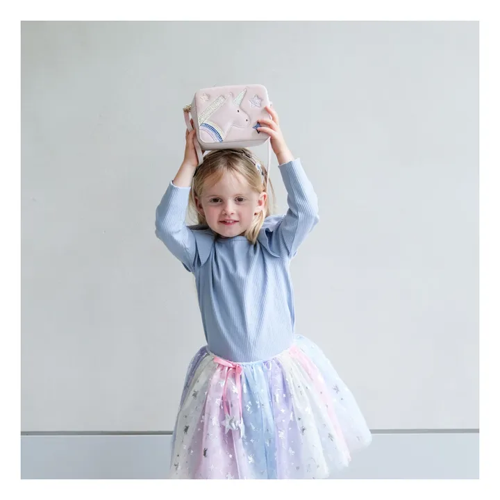 Sac Unicorn Velours | Rose- Image produit n°3