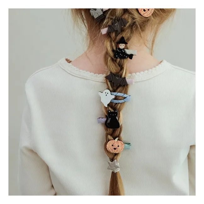 Lot de 5 Mini Barrettes Halloween | Noir