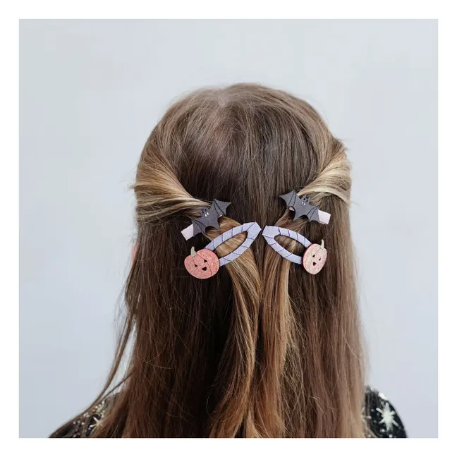 Lot de 4 Barrettes Pumpkin | Orange