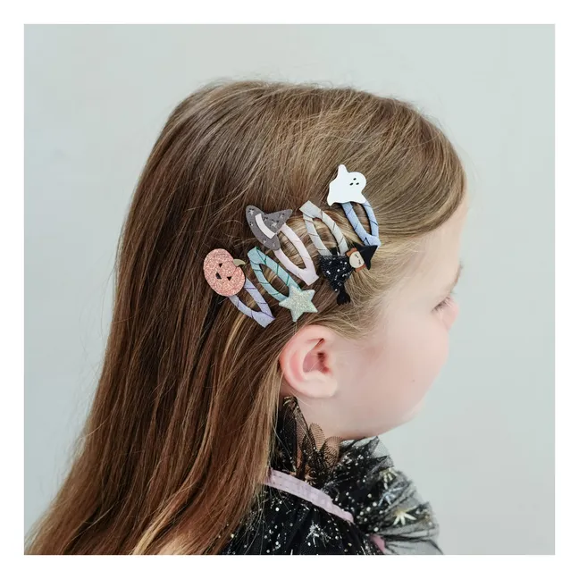 Lot de 5 Mini Barrettes Halloween | Noir