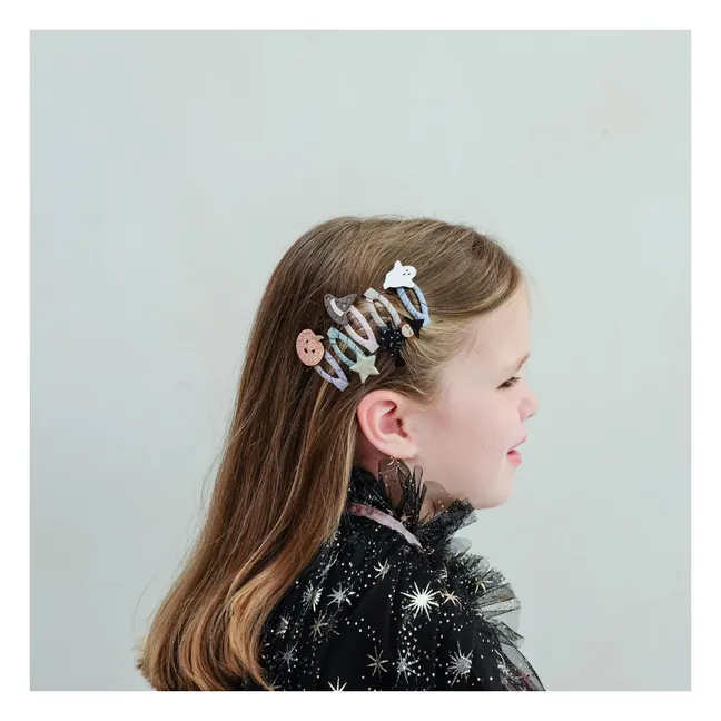 Lot de 5 Mini Barrettes Halloween | Noir