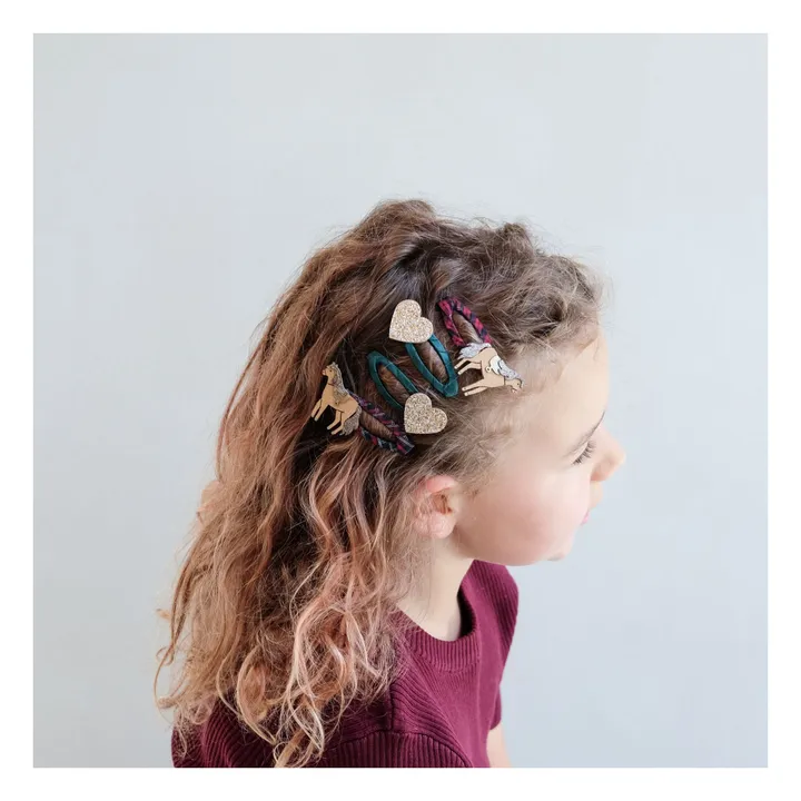 Lot de 4 Barrettes Horsey | Cuivre- Image produit n°2