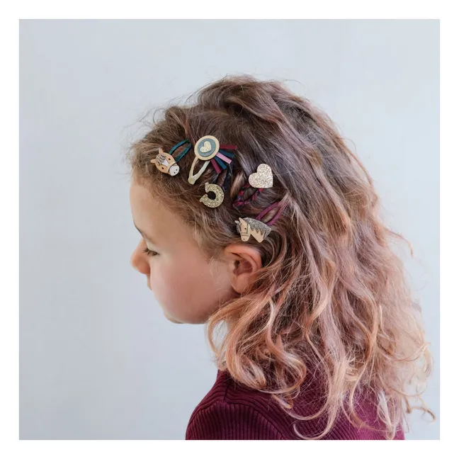 Lot de 5 Mini Barrettes Pony Pals | Cuivre