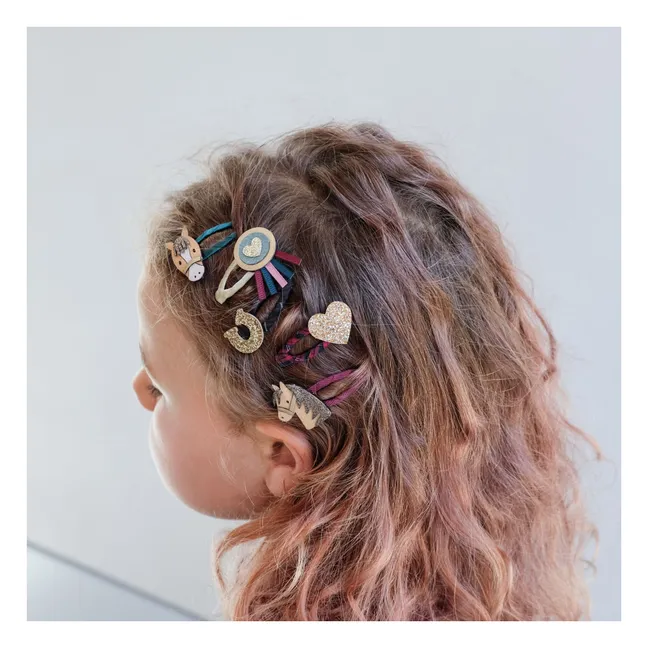 Lot de 5 Mini Barrettes Pony Pals | Cuivre