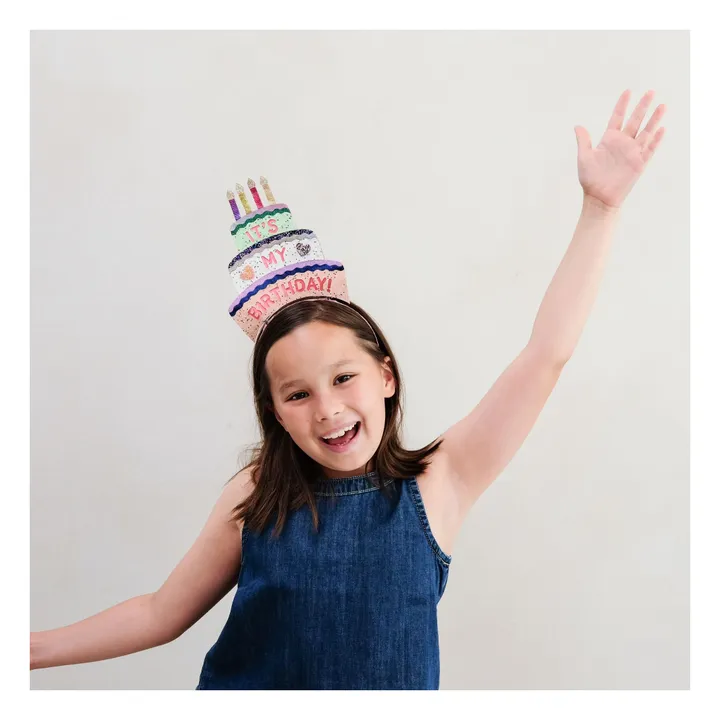 Serre-tête B'day Cake | Orange- Image produit n°2