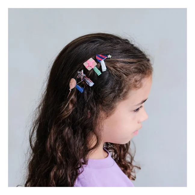 B'day Party 8er-Pack Mini-Spangen | Rosa