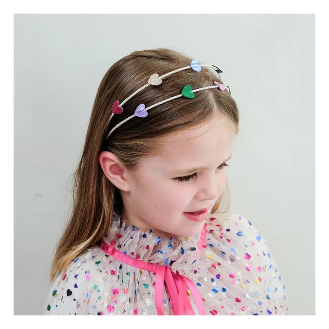 Serre-tête Alice Jazzy Heart  | Rose