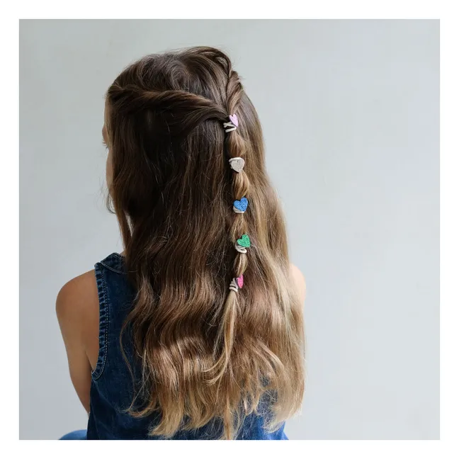 Lot de 8 Chouchous Jazzy Heart | Rose