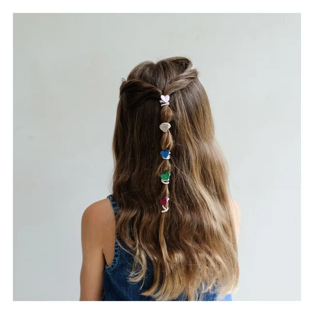 Lot de 8 Chouchous Jazzy Heart | Rose