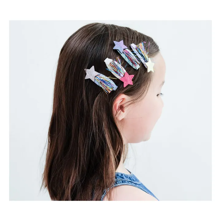Lot de 4 Barrettes Tinsel | Rose- Image produit n°3