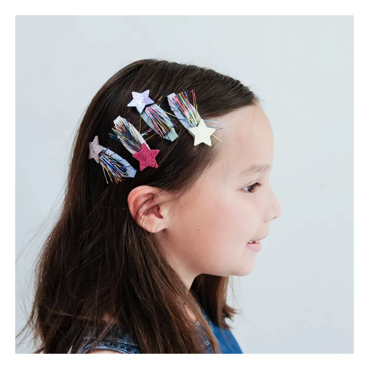 Lot de 4 Barrettes Tinsel | Rose- Image produit n°2