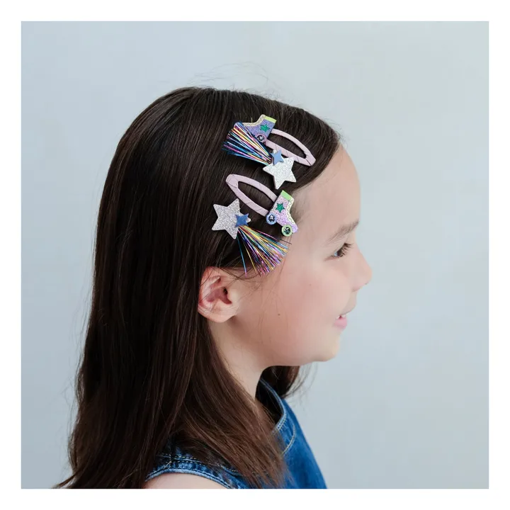 Lot de 4 Barrettes Rollerskate | Doré- Image produit n°2