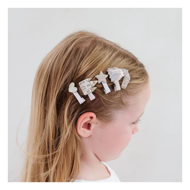 Lot de 8 Barettes Princesse | Rose