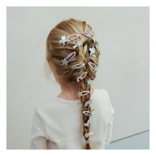 Lot de 8 Mini Barrettes Celeste | Rose