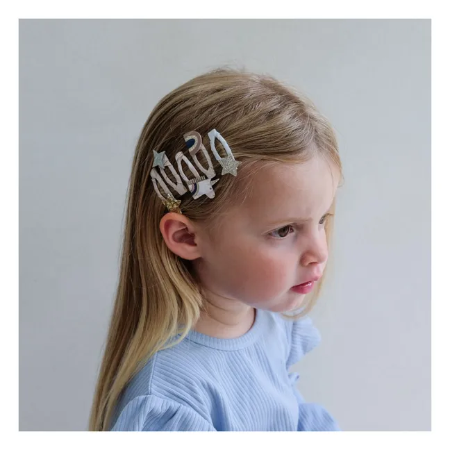 5er-Pack Mini Haarspangen Celeste | Rosa