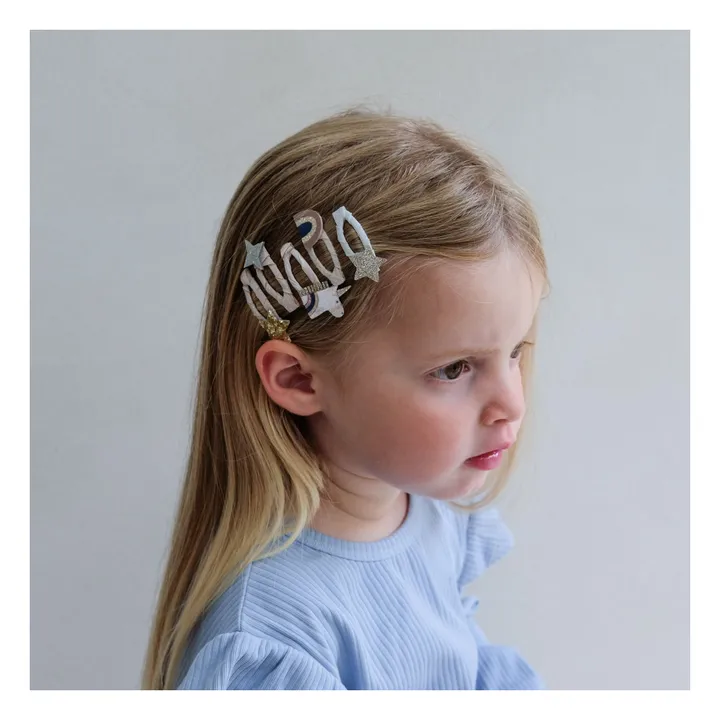 Lot de 5 Mini Barrettes Celeste | Rose- Image produit n°2