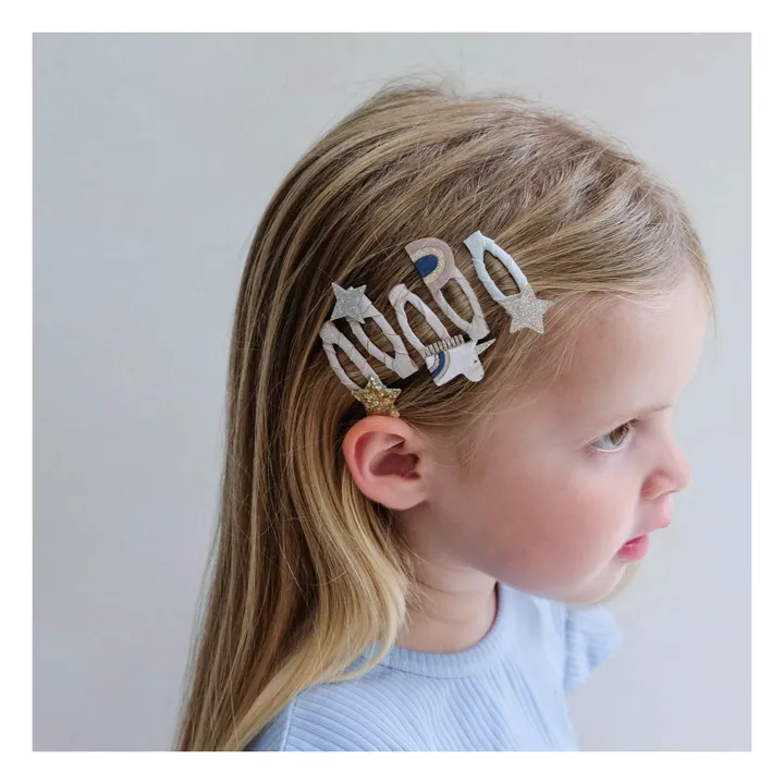 Lot de 5 Mini Barrettes Celeste | Rose- Image produit n°1