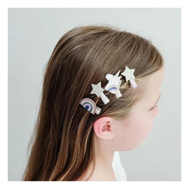 Lot de 8 Mini Barrettes Celeste | Rose