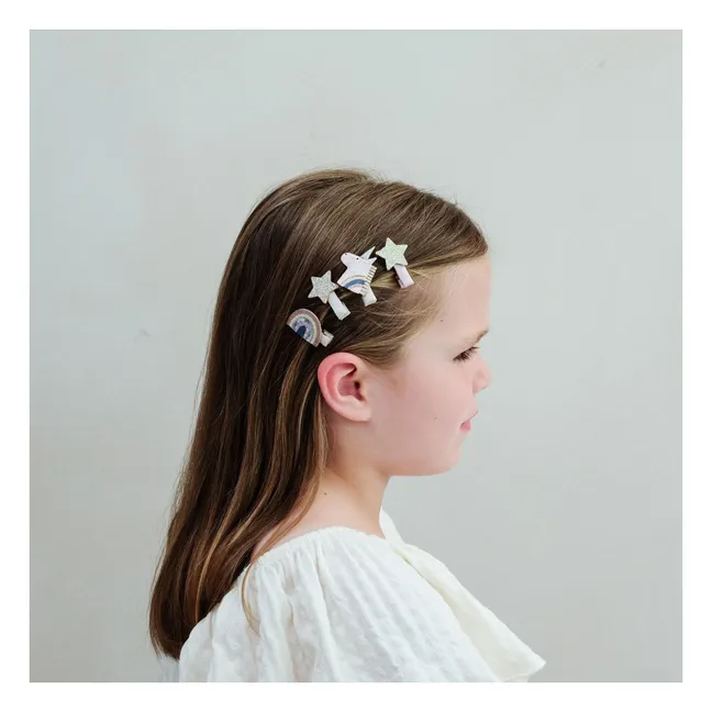 Lot de 8 Mini Barrettes Celeste | Rose