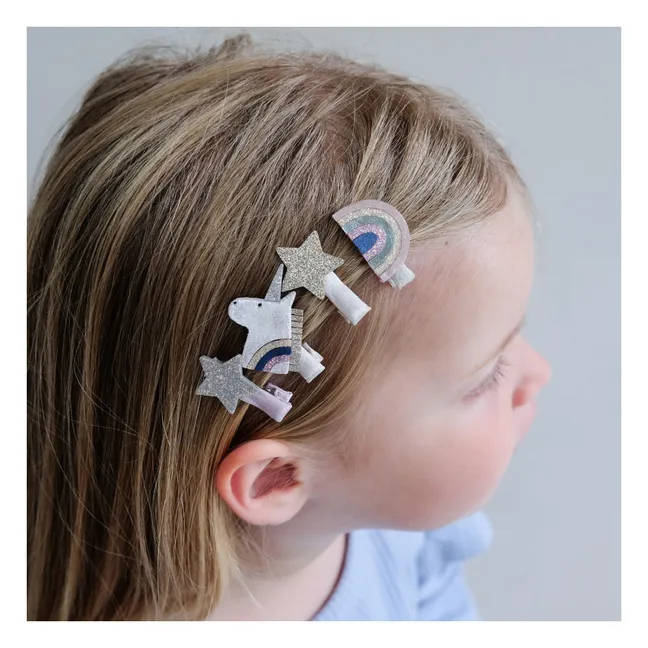 Lot de 8 Mini Barrettes Celeste | Rose