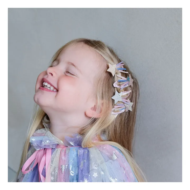 Lot de 4 Barrettes Star Trail | Rose- Image produit n°4