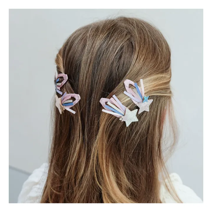 Lot de 4 Barrettes Star Trail | Rose- Image produit n°3