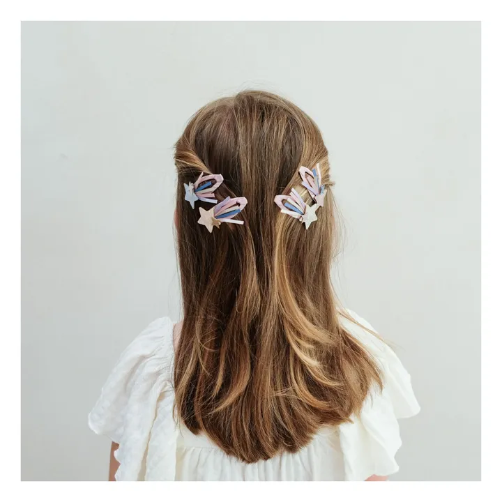 Lot de 4 Barrettes Star Trail | Rose- Image produit n°1