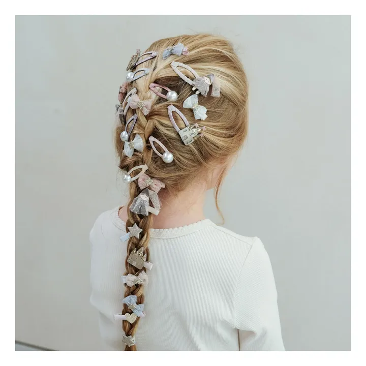 Lot de 5 Mini Barrettes Perle | Rose- Image produit n°4