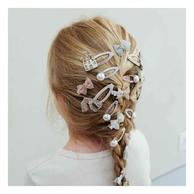 4er-Set Barette Princesse | Rosa