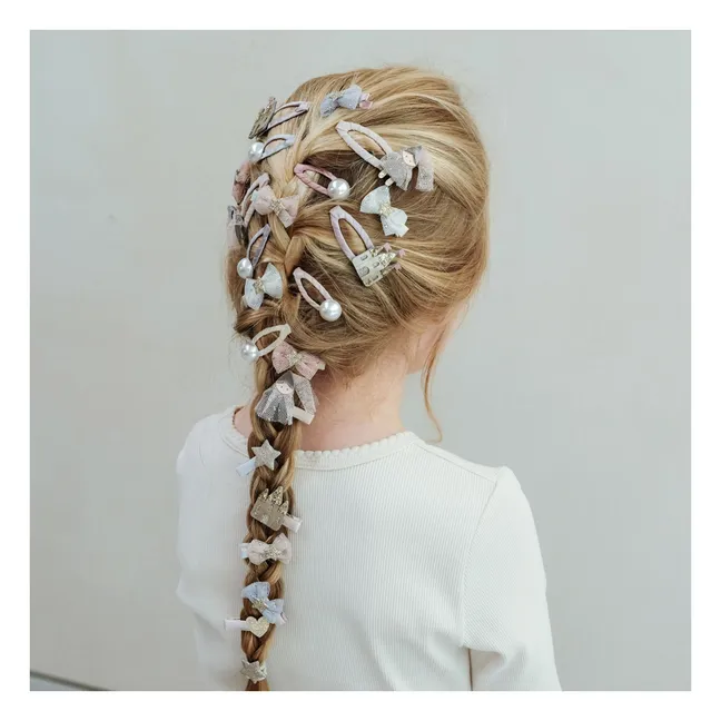 4er-Set Barette Princesse | Rosa